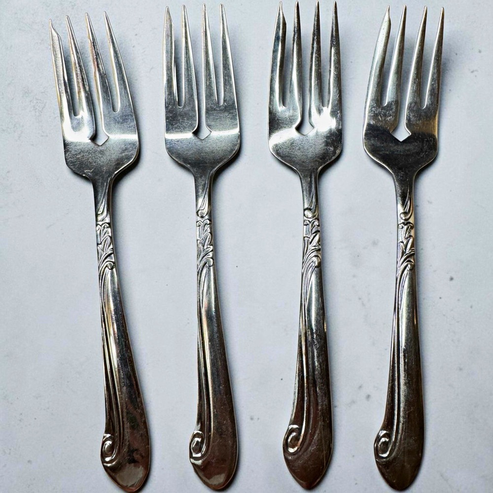 Acsons Dignity Stainless Japan Dinner Forks 7.25" Set of 4 Vintage Flatware